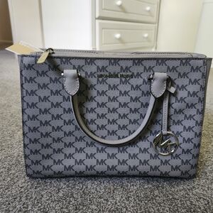 BRAND NEW NWT Michael Kors Kellen gray medium satchel purse